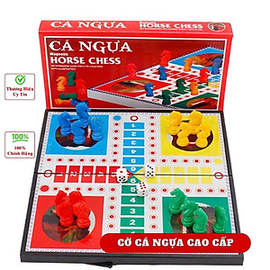 Cờ Cá Ngựa Nam Châm Cho Bé miDoctor Cực Đại Kích thước 38 x 38cm - Vỏ Hộp Màu Đỏ