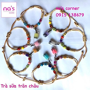 Vòng tay trà sữa cute handmade