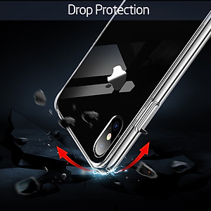 Ốp lưng silicon chống sốc cho iPhone X / Xs hiệu Likgus Crashproof giúp chống chịu mọi va đập  - Hàng chính hãng