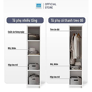 Tủ Quần Áo Dạng Module Dễ Dàng Sắp Xếp Và Lưu Trữ Vật Dụng Thương Hiệu SIB Decor TA13