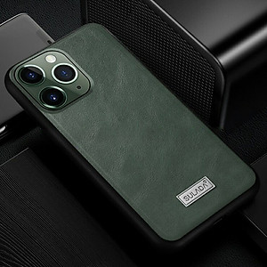 Ốp Lưng Da SULADA Viền silicon cho iPhone 11 Pro - Hàng Chính Hãng
