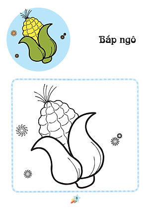 Sách 123 Nào Ta Tô Màu! - Rau Xanh