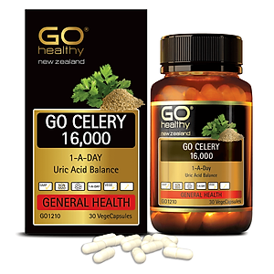 GO CELERY 16,000 30 VIÊN - Viên gout nhập khẩu chính hãng GO Healthy New Zealand
