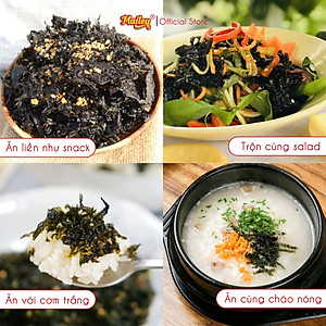 Rong biển cháy tỏi Mailey Hũ 200g - Rong biển ăn liền, ăn vặt, trộn cơm thơm ngon giàu dinh dưỡng