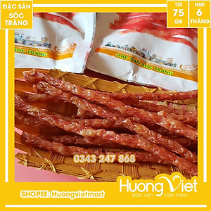Đặc Sản Sóc Trăng - Lạp Xưởng Ăn Liền Tân Huê Viên Túi 75G, Lạp Xưởng Ăn Ngay Không Cần Chế Biến, Lạp Xưởng Sóc Trăng, Ăn Vặt Sài Gòn