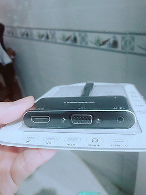 Hub Type-C ra Usb 3.0+Hdmi+Vga+Audio 5 in 1 KingMaster - hàng nhập khẩu