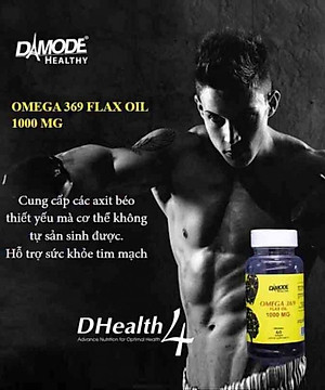 Viên uống chăm sóc sức khỏe tim mạch OMEGA DAMODE lọ 60 viên