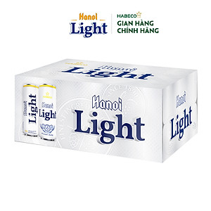 Combo 2 Thùng Bia Hanoi Light - Thùng 24 lon 330ml