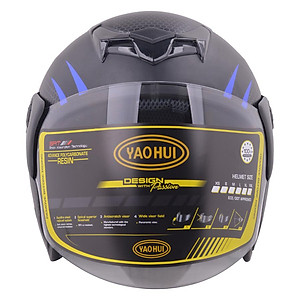 Mũ Bảo Hiểm Kính Trong Tem V2 Napoli N039-V2XD-KT - Xanh Dương