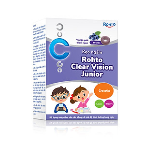 Kẹo ngậm bổ mắt cho bé Rohto Clear Vision Junior (Hộp 60 viên)