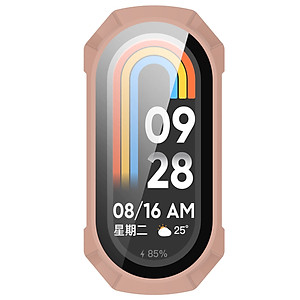 Ốp Case PC Mặt Kính Cường Lực chống va đập cho Xiaomi Mi Band 8 / Xiaomi Mi Band 9 - Hàng Chính Hãng