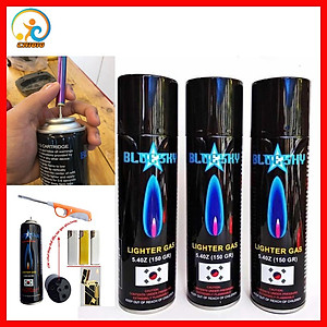 Bình Gas Bơm Bật Lửa Bluesky 5 Đầu Bơm Dung Tích 150gr/275ml Siêu Tiện Dụng, Bình Bơm Gas Bật Lửa Hàn Quốc