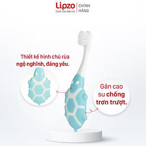 Bàn Chải Đánh Răng Lipzo Kids Step1 Cao Cấp Công Nghệ Chỉ Tơ Nha Khoa Siêu Mềm Dành Cho Trẻ Em Trên 2 Tuổi