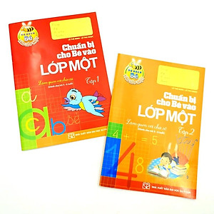 Combo Làm Quen Với Chữ Cái - Chuẩn Bị Cho Bé Vào Lớp 1 -Tập 1 Và 2 - Tủ Sách Bé Vào Lớp 1 (Bộ 2 Tập)