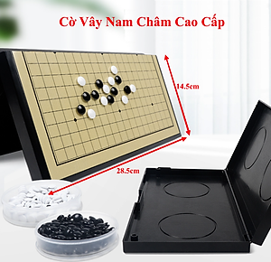 Cờ Vây Nam Châm Chọn size, Cờ Caro Cao Cấp, Có Bàn Là Hộp Đựng Rộng 28.5cm Và 37cm - Hàng chính hãng