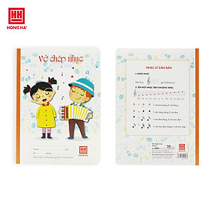 Vở chép nhạc School Hồng Hà 0503 (10 quyển) - Giao màu ngẫu nhiên