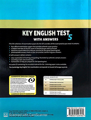 Key English Test 5 with Answers Reprint Edition - Cambridge