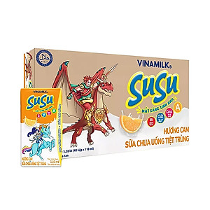 Sữa chua uống hương cam Vinamilk Susu - Thùng 48 hộp 110ml.