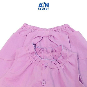 Bộ quần áo lửng bé gái Tím Lavender đũi xước - AICDBGB5B6YZ - AIN Closet
