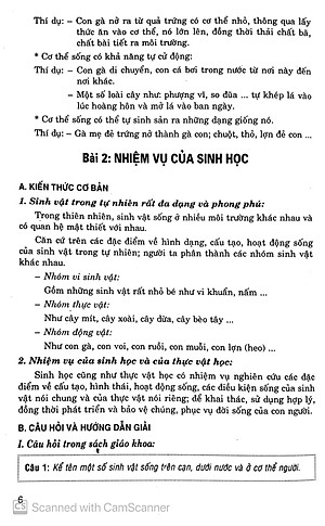 Sách Đề Học Tốt Sinh Học Lớp 6