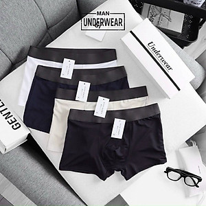 Quần lót nam, quần boxer nam cao cấp chất thun lạnh kháng khuẩn co giãn 4 chiều phong cách nam tính - BASIC