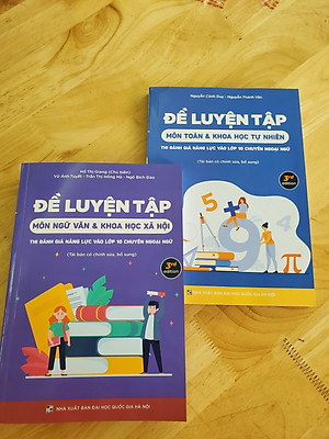 Combo sách Ôn thi Chuyên Ngoại Ngữ (Toán + Văn) - Đề luyện tập ôn thi vào lớp 10 THPT Chuyên Ngoại Ngữ