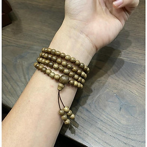  Tặng HộpVòng Tay Chuỗi Tràng Hạt 108 6mm Trầm Tốc Việt - Trầm Hương Tự Nhiên