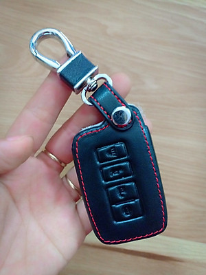 Bao da chìa khóa cao cấp dành cho xe Toyota Altis 2019 kèm móc khóa mẫu RO