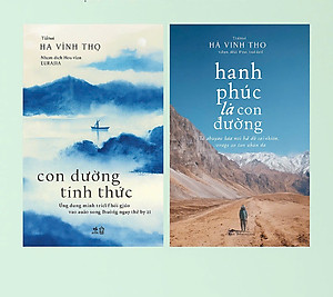 Sách - COMBO Con đường tỉnh thức - Hạnh phúc là con đường (Hà Vĩnh Thọ) (Nhã Nam Official)