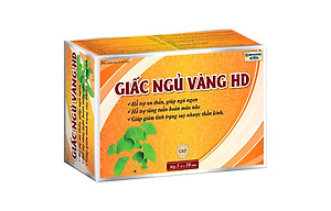 Giấc Ngủ Vàng HD giúp an thần, ngủ ngon, tăng tuần hoàn máu não - Hộp 30 viên