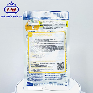 Combo viên uống DHC Kẽm (ZinC) và DHC Vitamin C 30 ngày hỗ trợ tăng sức đề kháng ngừa mụn mờ thâm