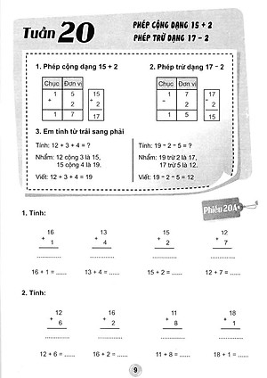 Sách Bài Tập Toán 1 - Tập 2 (Hai Buổi Trong Ngày)