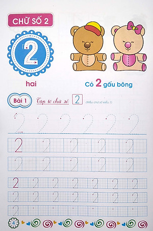 Vở Tập Tô Số - Dành Cho Trẻ Chuẩn Bị Vào Lớp 1