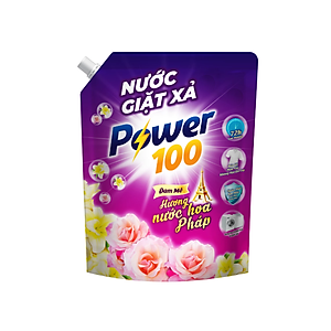 Combo 2 Túi Nước Giặt Xả POWER100 Hương Nước Hoa Pháp 3.2KGx2