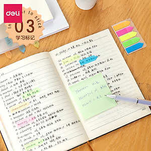 Giấy Note Ghi Chú Đánh Dấu Trang Giấy Phân Trang Dạng Dài Nhiều Màu Sắc Trong Suốt - 25908 EA10202 9062 9063 9064