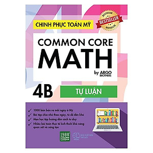 Sách Chinh Phục Toán Mỹ - Common Core Math (Tập 4B)