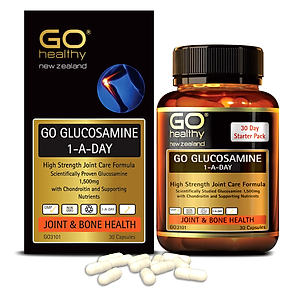 GO GLUCOSAMINE 1-A-DAY 1500mg 30 viên - Viên uống bổ xương khớp nhập khẩu chính hãng GO Healthy New Zealand