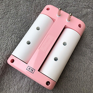 Ổ cắm Xoay 90° Điện Quang ĐQ ESK RT 6GW (6 lỗ, màu xanh lá trắng)