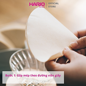 Giấy lọc cà phê Hario 100 cái (V60-VCF-01-100W)