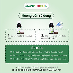 TPBVSK Special Kid Nez et Gorge - Hỗ trợ giảm viêm họng, viêm phế quản, Giúp thông mũi, giảm ho, bớt lo viêm họng (125ml)[Siro – Nhập khẩu Pháp]