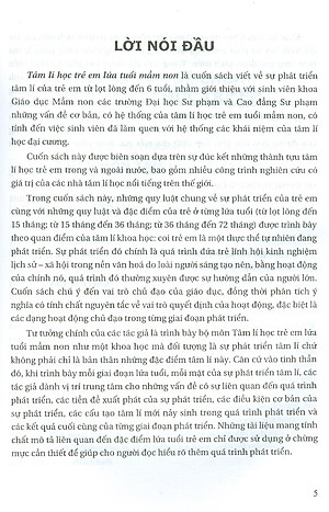 Tâm Lí Học Trẻ Em Lứa Tuổi Mầm Non