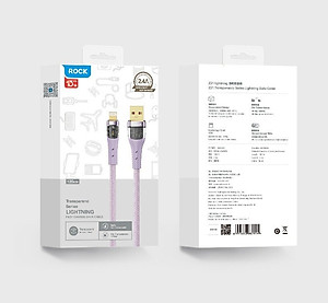 Dây sạc nhanh ip Rockspace Z21 chuẩn sạc nhanh dây dù dài 120cm siêu bền-Hàng chính hãng BH 12 tháng