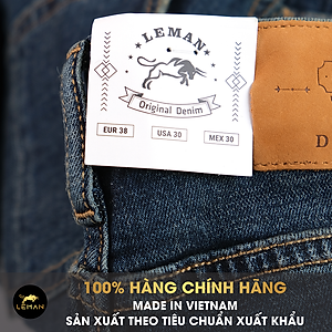 Quần Jean nam Leman xanh rách JD06 - Slim Form