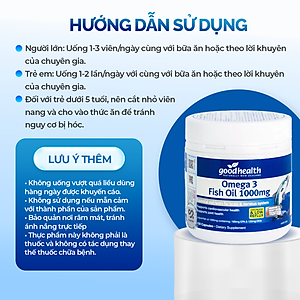 Thực phẩm chức năng Goodhealth Omega 3 Fish Oil 1000mg (150 Viên) - Nhập khẩu New Zealand