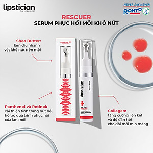 Serum dưỡng môi, phục hồi khô nứt Lipstician Lip Serum Rescuer 9g