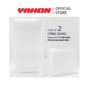 Combo Bông Tẩy Trang POP-PUF 2 Công Dụng Bao Zipper, 90 Miếng/Bao