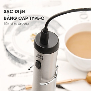Máy đánh bọt cafe cầm tay Lebenlang LBL4583, sạc điện tiện lợi, công suất 10W,  hàng chính hãng - bảo hành 2 năm