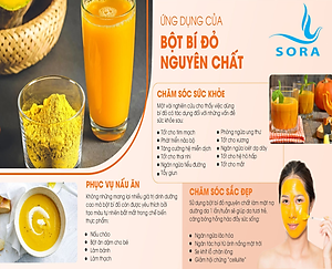 Sora Bột bí đỏ cao cấp nguyên chất