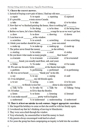 Bài Tập Tiếng Anh 11 Có Đáp Án - KV 	