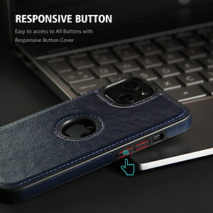 Ốp lưng da cao cấp dành cho iPhone 14 / 14 Plus / 14 Pro / 14 Pro Max - Hàng chính hãng